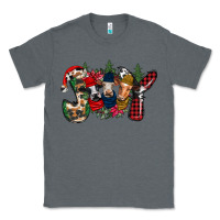 Charcoal Heather joy Christmas cows Classic Tee - CowhideDigitalArt