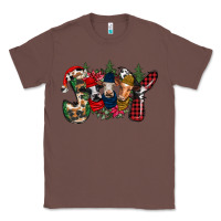 Chestnut joy Christmas cows Classic Tee - CowhideDigitalArt