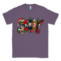Lavender joy Christmas cows Classic Tee - CowhideDigitalArt