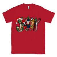 Red joy Christmas cows Classic Tee - CowhideDigitalArt