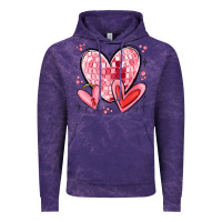 Cloud Purple valentines hearts Vintage Hoodie - MaliasSmallBusiness