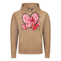 Vintage Coffee valentines hearts Vintage Hoodie - MaliasSmallBusiness