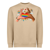 Mushroom lgbtq pride hands Heavyweight Sweatshirt - LillyAllenDesigns