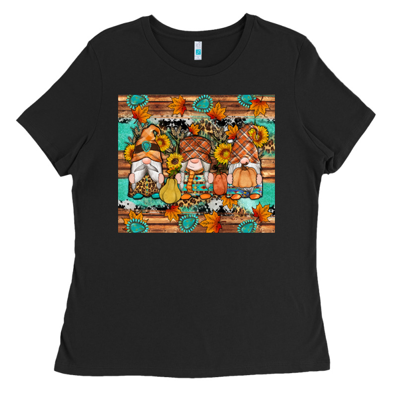 Western Fall Gnomes Tumbler Ladies Tee by Artiststas | Teevron
