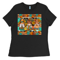 Black western fall gnomes tumbler Ladies Tee - Artiststas
