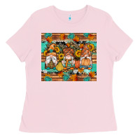 Bubblegum Pink western fall gnomes tumbler Ladies Tee - Artiststas