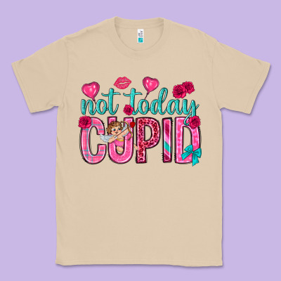 Not Today Cupid Classic Tee Designed By Nancycooperartshop