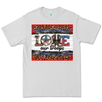 Dove Grey armed forces day love our troops Premium Tee - Artiststas
