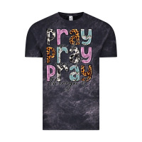 Cloud Black pray on it pray over it pray through it Vintage Tee - NancyCooperArtShop