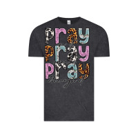 Vintage Black pray on it pray over it pray through it Vintage Tee - NancyCooperArtShop