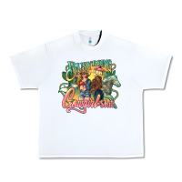 White busy doing cowgirl Urban Heavy Tee - NancyCooperArtShop