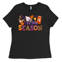 Black tis the season basketball Ladies Tee - Jasminsmagicworld