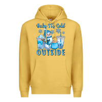 Antique Gold baby it's cold outside Premium Hoodie - CowGirlArtShop