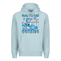 Blue Mist baby it's cold outside Premium Hoodie - CowGirlArtShop