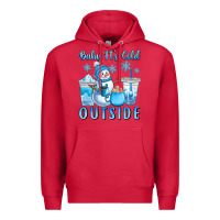 Cardinal baby it's cold outside Premium Hoodie - CowGirlArtShop
