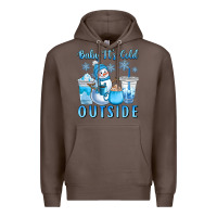 Coffee baby it's cold outside Premium Hoodie - CowGirlArtShop