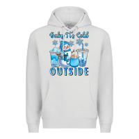 Dove Grey baby it's cold outside Premium Hoodie - CowGirlArtShop