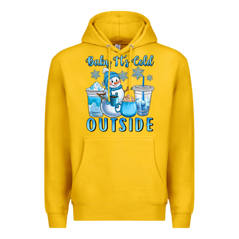 Baby It's Cold Outside Premium Hoodie by CowGirlArtShop | Teevron