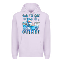 Lilac baby it's cold outside Premium Hoodie - CowGirlArtShop