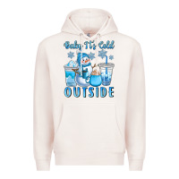 Pale Pink baby it's cold outside Premium Hoodie - CowGirlArtShop