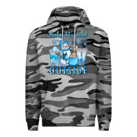 Slate Camo baby it's cold outside Premium Hoodie - CowGirlArtShop