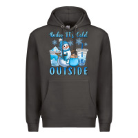 Smoke baby it's cold outside Premium Hoodie - CowGirlArtShop