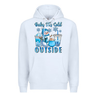 White baby it's cold outside Premium Hoodie - CowGirlArtShop