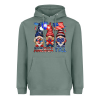 Sage America y'all with gnomies Heavyweight Hoodie - HowdyJamesFarm