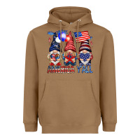 Toasted Coconut America y'all with gnomies Heavyweight Hoodie - HowdyJamesFarm