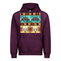 Mauve Wine native american aztec seamless pattern 3 Urban Hoodie - BundleAndBundleShop
