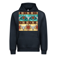 Navy native american aztec seamless pattern 3 Urban Hoodie - BundleAndBundleShop