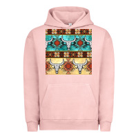 Pigment Salmon native american aztec seamless pattern 3 Urban Hoodie - BundleAndBundleShop