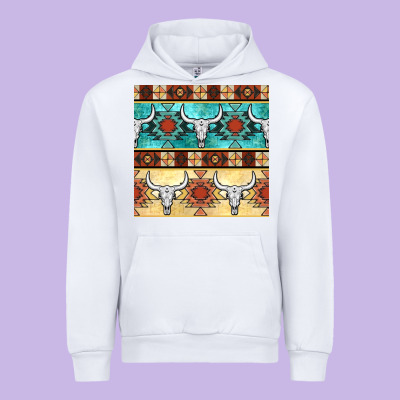 Native American Aztec Seamless Pattern 3 Urban Hoodie Designed By Bundleandbundleshop