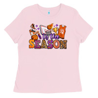 Bubblegum Pink tis the season basketball Ladies Tee - Jasminsmagicworld