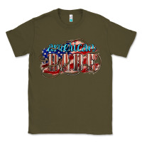 Army Green American babe Classic Tee - NancyCooperArtShop