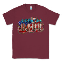 Burgundy American babe Classic Tee - NancyCooperArtShop