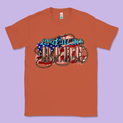 American Babe Classic Tee Designed By Nancycooperartshop