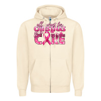 Sandshell all i want for christmas is a cure breast cancer Zipper Hoodie - texasbilliewilder