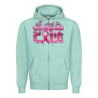 Seafoam all i want for christmas is a cure breast cancer Zipper Hoodie - texasbilliewilder