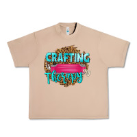 Burro crafting is my therapy Urban Heavy Tee - NancyCooperArtShop