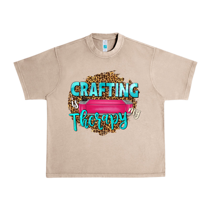 Crafting Is My Therapy Urban Heavy Tee by NancyCooperArtShop | Teevron