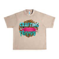French Oak crafting is my therapy Urban Heavy Tee - NancyCooperArtShop