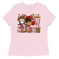 Bubblegum Pink tis the season baseball Ladies Tee - Jasminsmagicworld