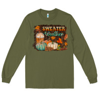 Army Green sweater weather Long Sleeve Tee - BundleAndBundleShop