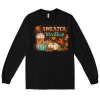 Black sweater weather Long Sleeve Tee - BundleAndBundleShop
