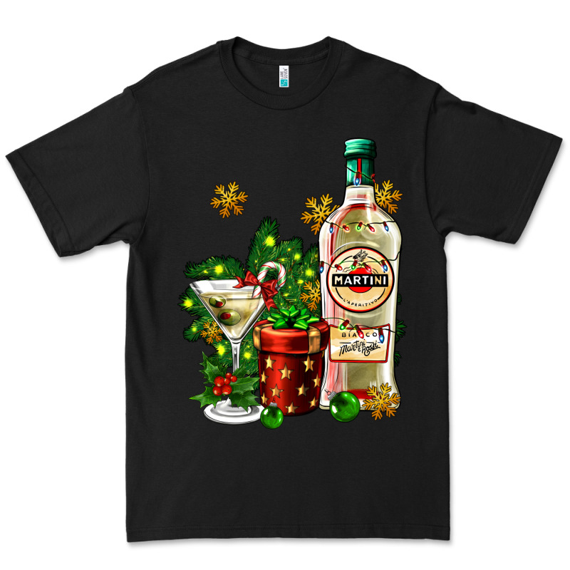 Cocrtail Martini And Gift And Snow Premium Tee by AdoDesignShop | Teevron