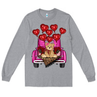 Heather Grey valentines day tedybear truck Long Sleeve Tee - RanaPortraitStore