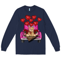 Navy valentines day tedybear truck Long Sleeve Tee - RanaPortraitStore