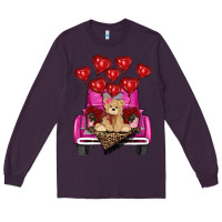 Plum valentines day tedybear truck Long Sleeve Tee - RanaPortraitStore