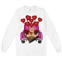 White valentines day tedybear truck Long Sleeve Tee - RanaPortraitStore